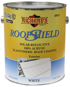 281 Roof Shield Solar-Reflective Acrylic Elastomeric Roof Coating