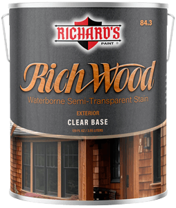Rich Wood Waterborne Exterior Semi-Transparent Stain