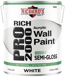 5650.0 Rich Pro 2000 Interior Latex Semi-Gloss Wall & Trim Paint