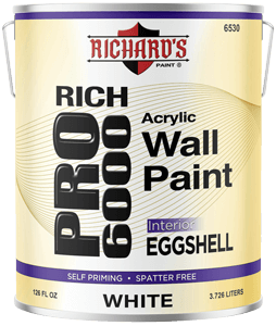 6530.0 Rich Pro 6000 Interior Acrylic Latex Eggshell Wall Paint