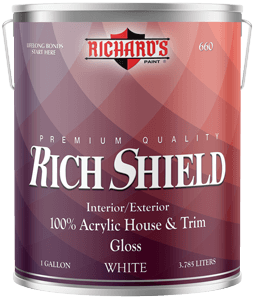 Rich Shield Exterior Acrylic Gloss House Paint