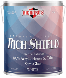 Rich Shield Exterior Acrylic Semi-Gloss House Paint