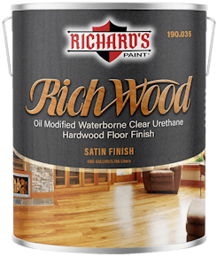 190 Series Rich Wood Oil Modified Waterborne Clear Urethane Hardwood Floor Finish
